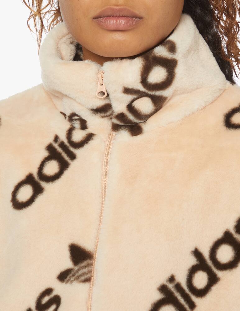 rinascente Adidas Originals Faux fur jacket - pink