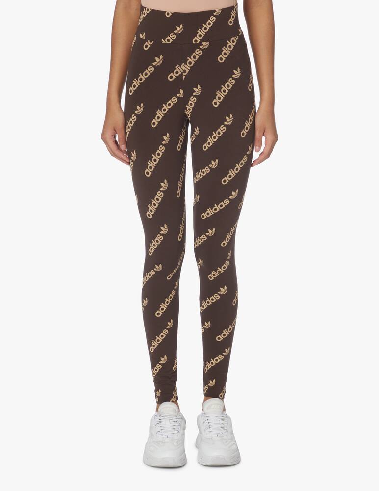 rinascente Adidas Originals Cotton sports leggings - brown
