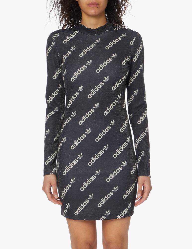 rinascente Adidas Originals Vestito corto con maniche lunghe - nero