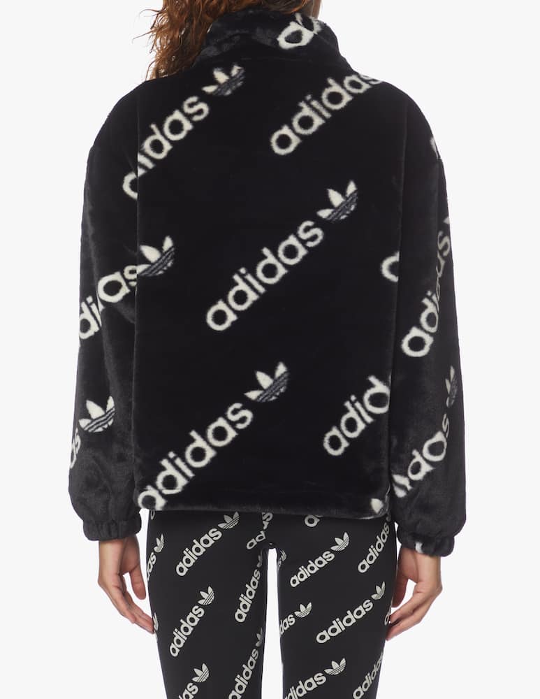 rinascente Adidas Originals Faux fur jacket - black