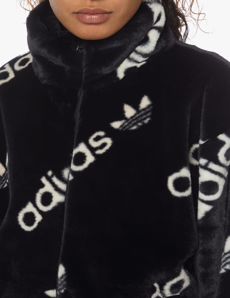 rinascente Adidas Originals Faux fur jacket - black