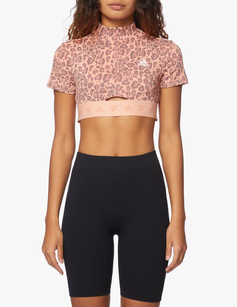 rinascente Adidas Originals T-shirt corta con zip Hyperglam