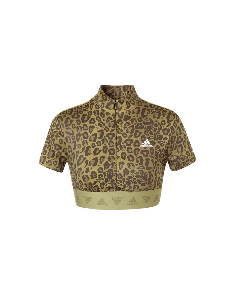 rinascente Adidas Originals Hyperglam crop t-shirt with zip