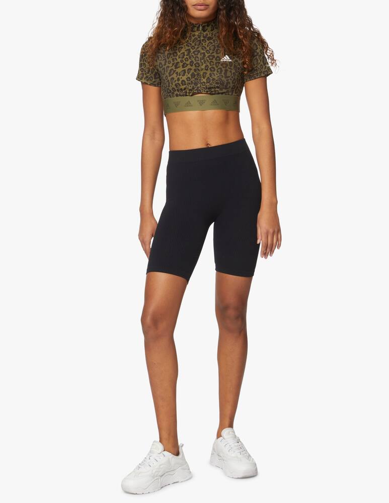 rinascente Adidas Originals Hyperglam crop t-shirt with zip