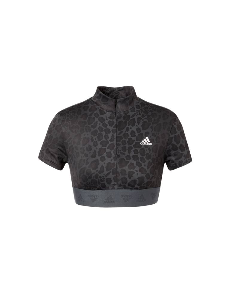 rinascente Adidas Originals Hyperglam crop t-shirt with zip