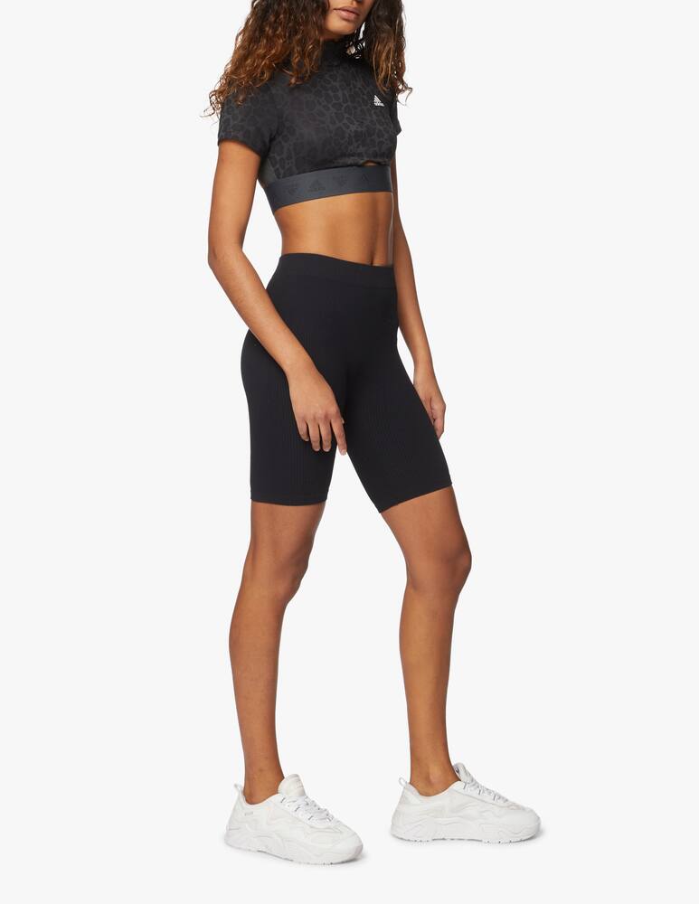 rinascente Adidas Originals Hyperglam crop t-shirt with zip