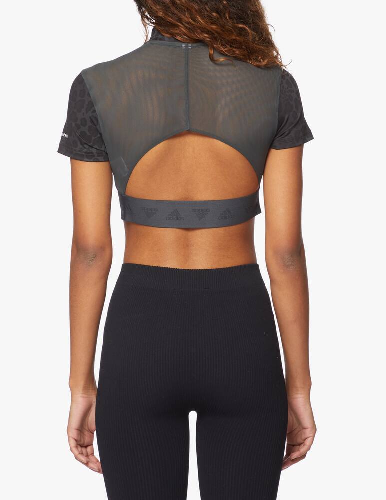 rinascente Adidas Originals Hyperglam crop t-shirt with zip