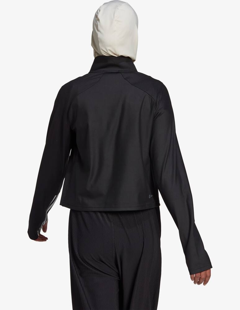 rinascente Adidas Originals W HYGLM mini zipper sweatshirt - Black