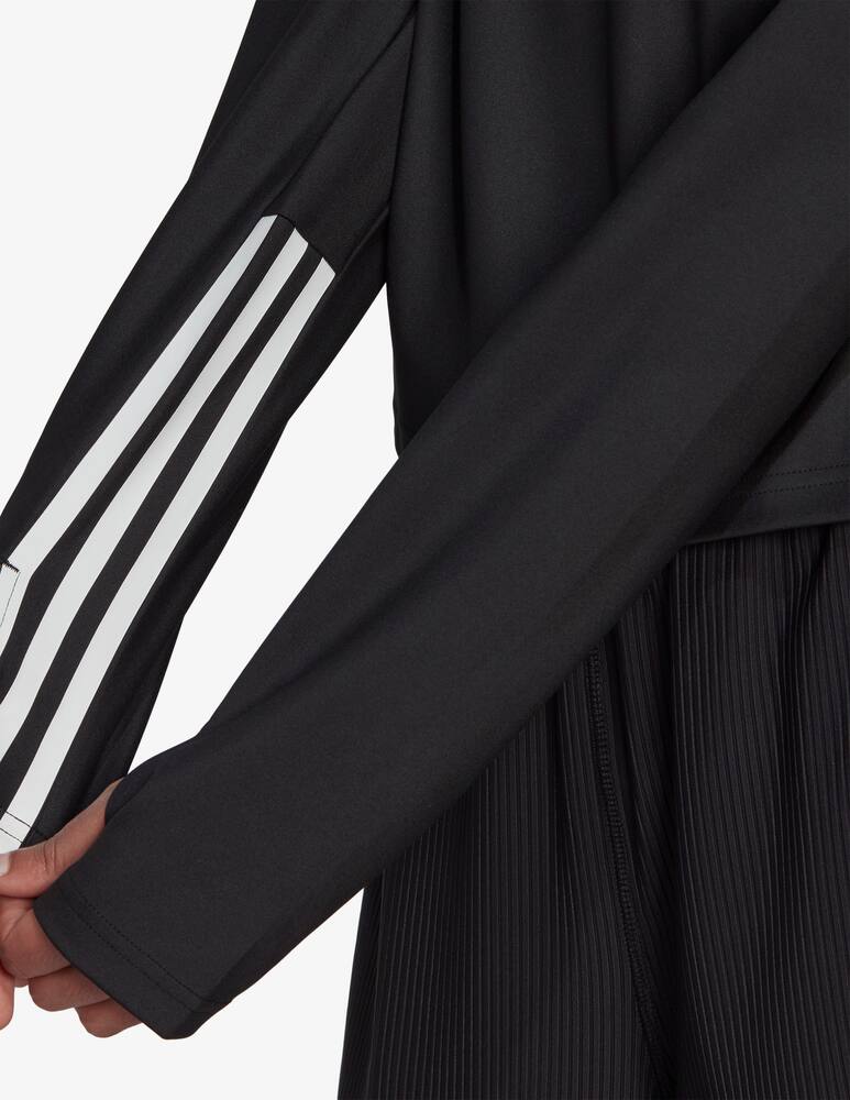 rinascente Adidas Originals W HYGLM mini zipper sweatshirt - Black