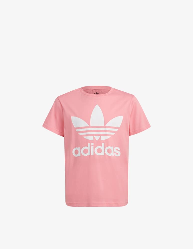 Adidas Originals T-shirt in cotone trefoil - Rosa - immagine 1 Adidas Originals T-shirt in cotone trefoil - Rosa - immagine 1