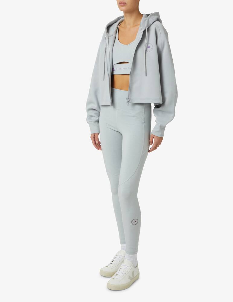 Adidas Stella McCartney Felpa in cotone - Grigio - immagine 2 Adidas Stella McCartney Felpa in cotone - Grigio - immagine 2