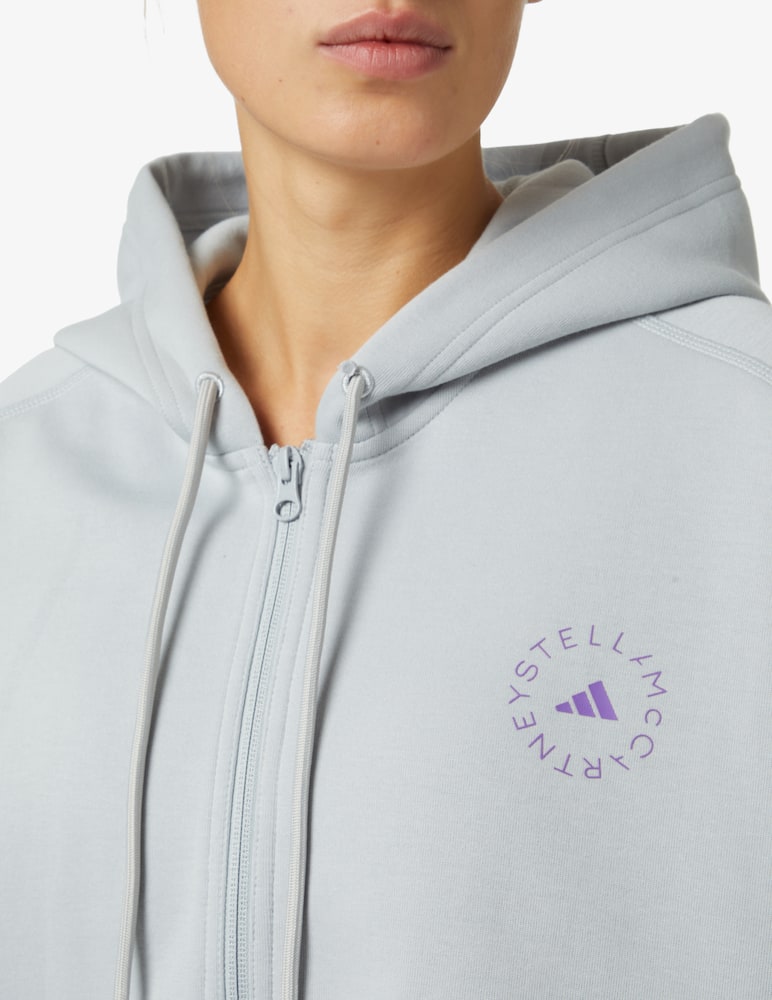 Adidas Stella McCartney Felpa in cotone - Grigio - immagine 4 Adidas Stella McCartney Felpa in cotone - Grigio - immagine 4