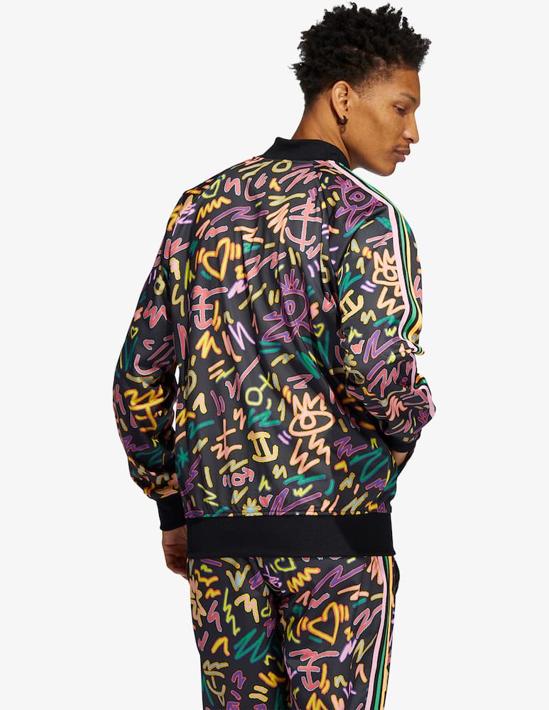 rinascente Adidas Originals Felpa acetata collo bomber pride - multicolor