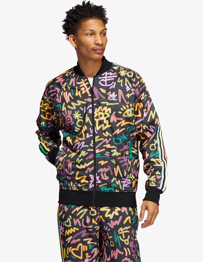 rinascente Adidas Originals Felpa acetata collo bomber pride - multicolor
