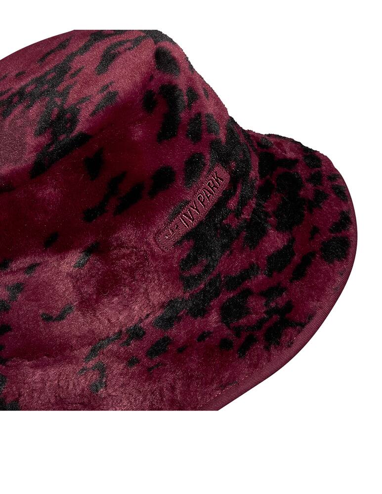rinascente Adidas Originals Ivy Park faux fur bucket hat - red