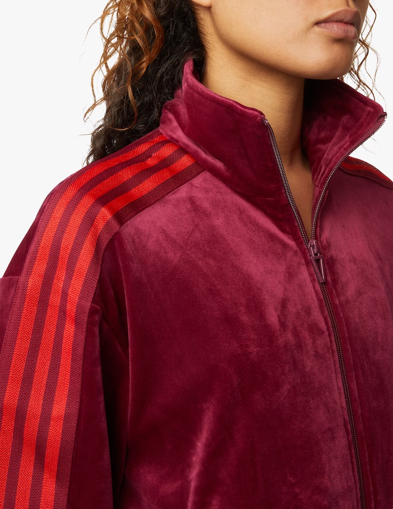 rinascente Adidas Originals Ivy Park velour jacket - red