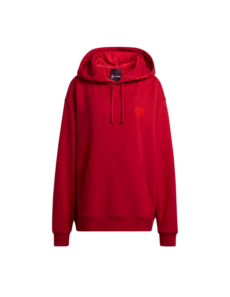 rinascente Adidas Originals Ivy Park cotton hoodie - red