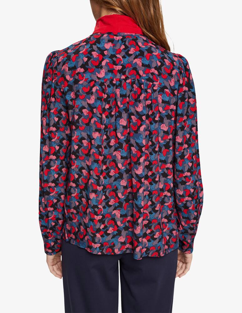 rinascente ESPRIT Patterned blouse with tie detail