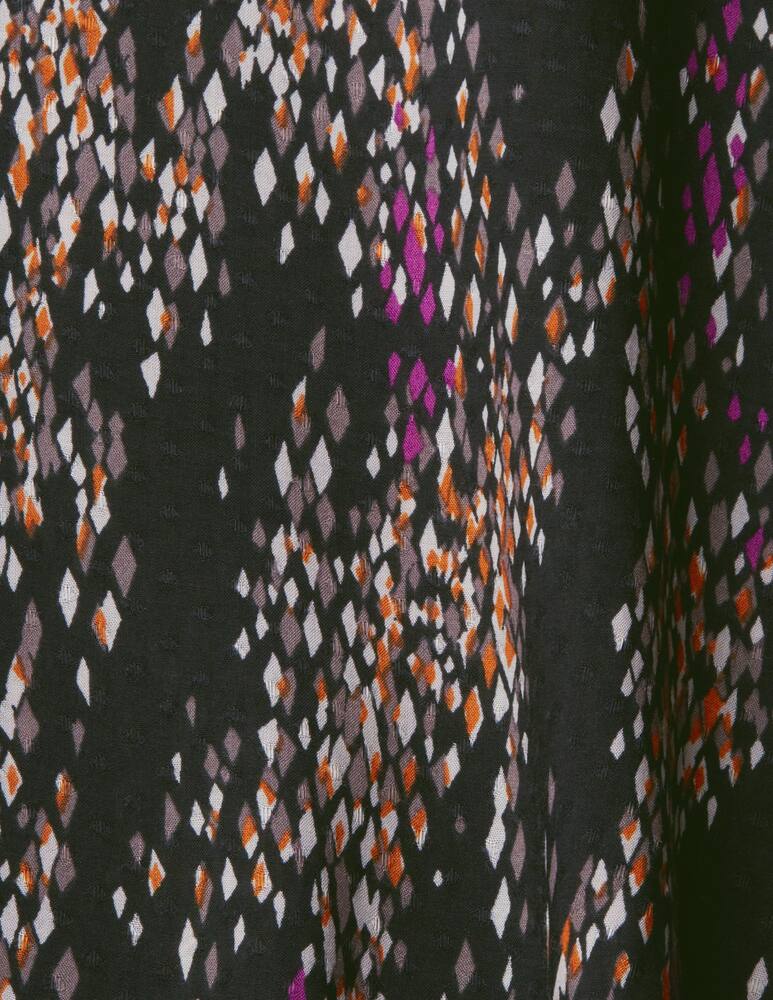 rinascente ESPRIT Patterned blouse with notched sleeves - Black