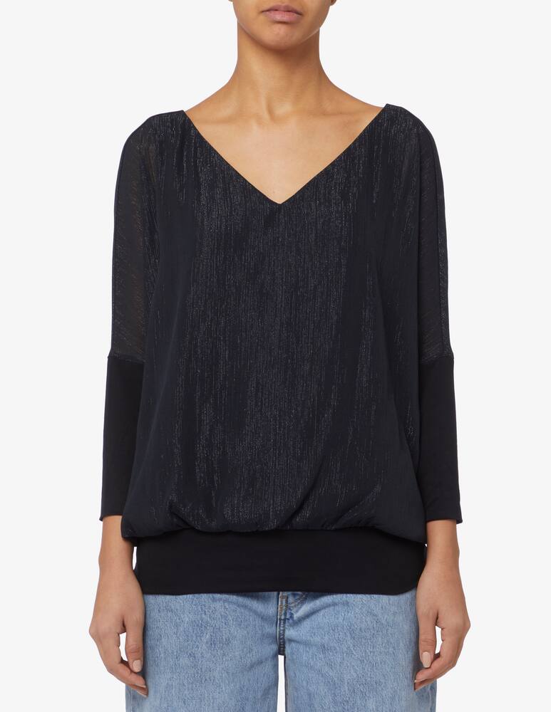 rinascente ESPRIT Metallic chiffon blouse