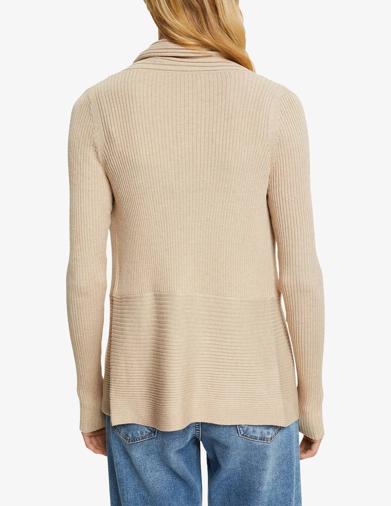 rinascente ESPRIT Cardigan a coste con orlo a punta