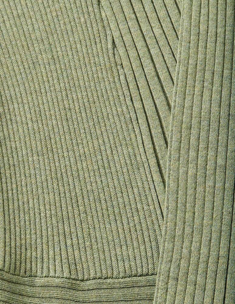 rinascente ESPRIT Ribbed cardigan with pointed hem