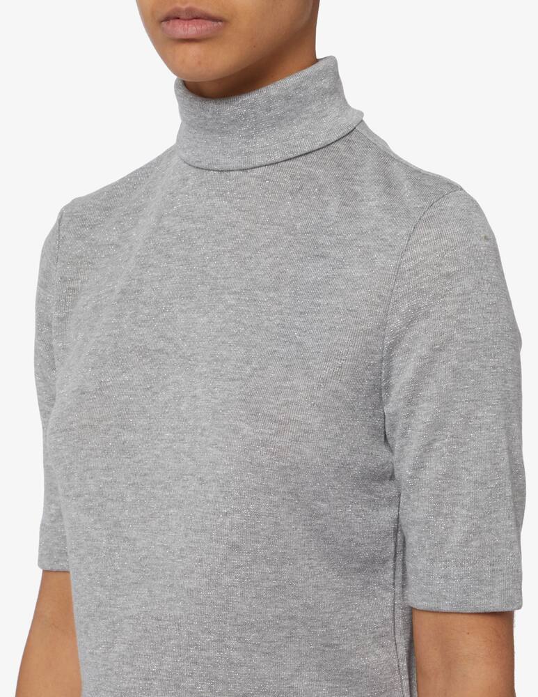rinascente ESPRIT Roll neck t-shirt with glitter effect - Grey