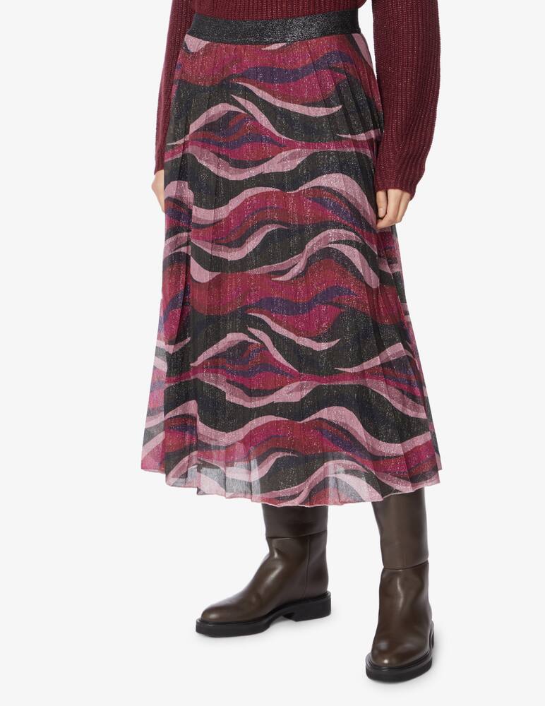 rinascente ESPRIT Gonna midi plissettata con fantasia glitter