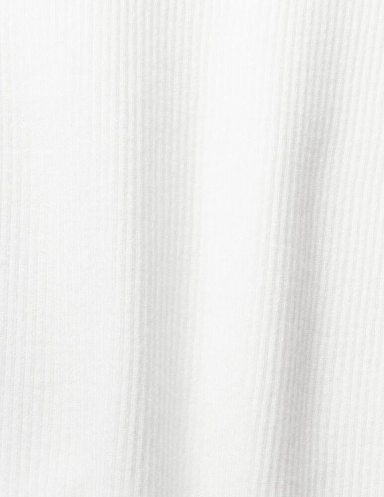 rinascente ESPRIT Viscose blend ribbed turtleneck - White