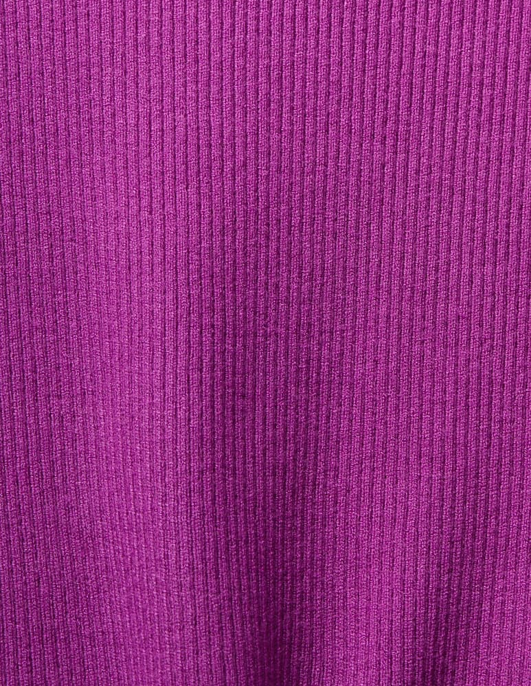 rinascente ESPRIT Maglione a dolcevita in viscosa a coste - Viola