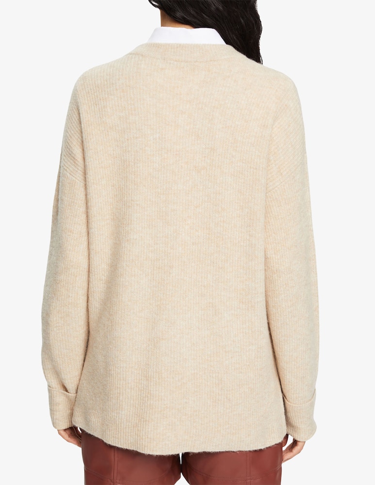 rinascente ESPRIT Maglione in maglia di misto lana - Beige
