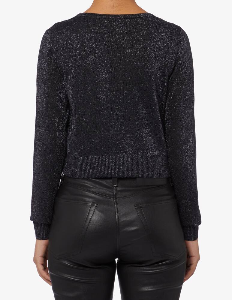 rinascente ESPRIT Short V-neck cardigan with glitter effect