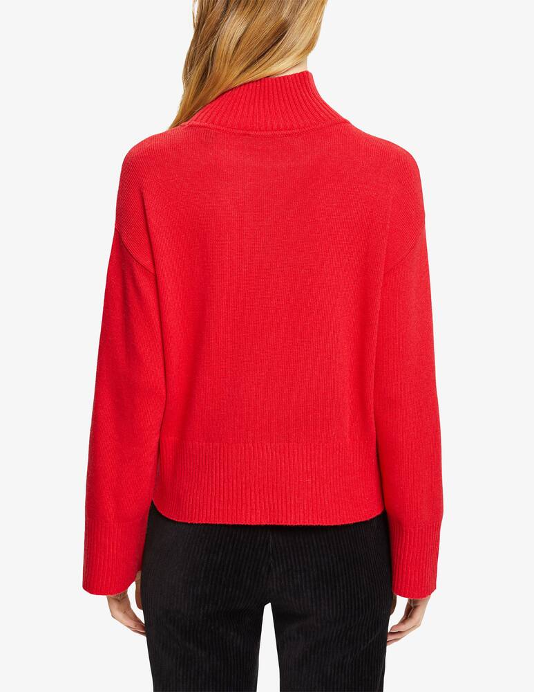rinascente ESPRIT Maglione con collo a lupetto in misto lana - Rosso