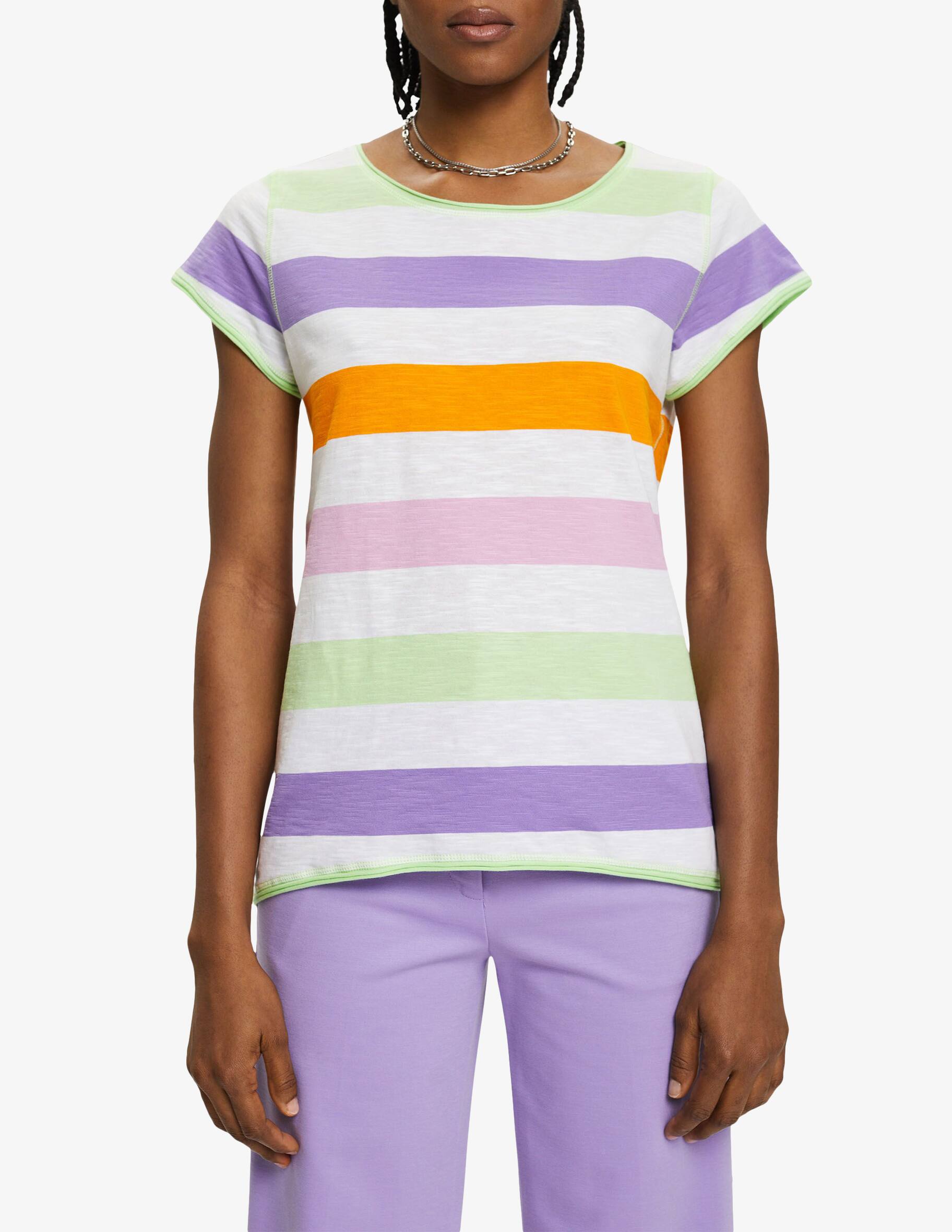Acquista ESPRIT T-shirt a righe - Viola su Rinascente