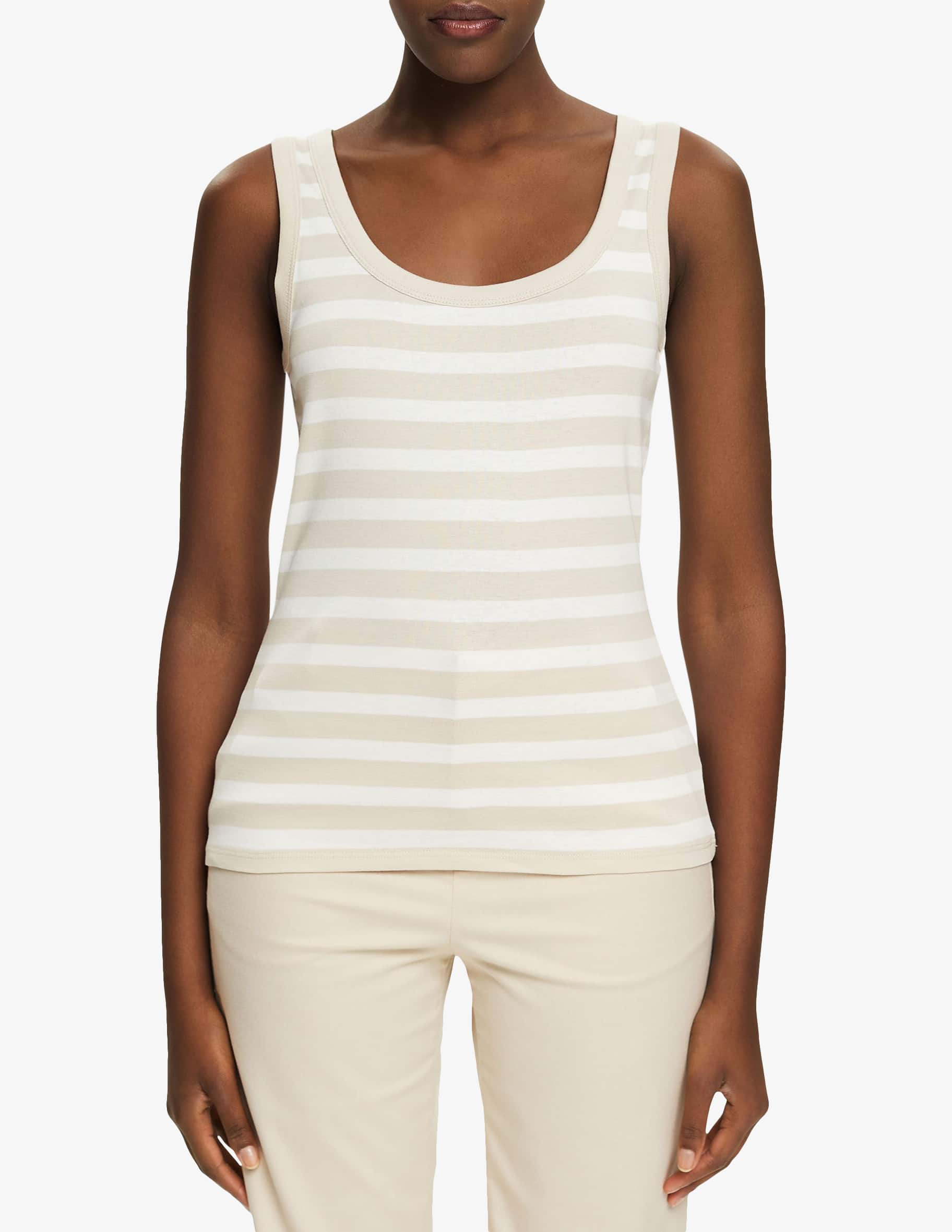 Shop ESPRIT Women's sleeveless T-Shirts - White on Rinascente