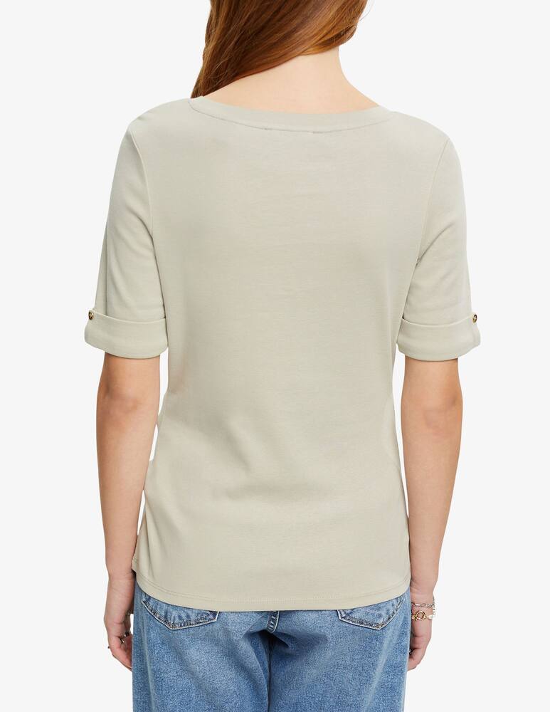 rinascente ESPRIT T-shirt in 100% organic cotton - Beige