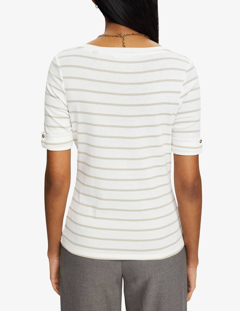 rinascente ESPRIT T-shirt a righe - Bianco