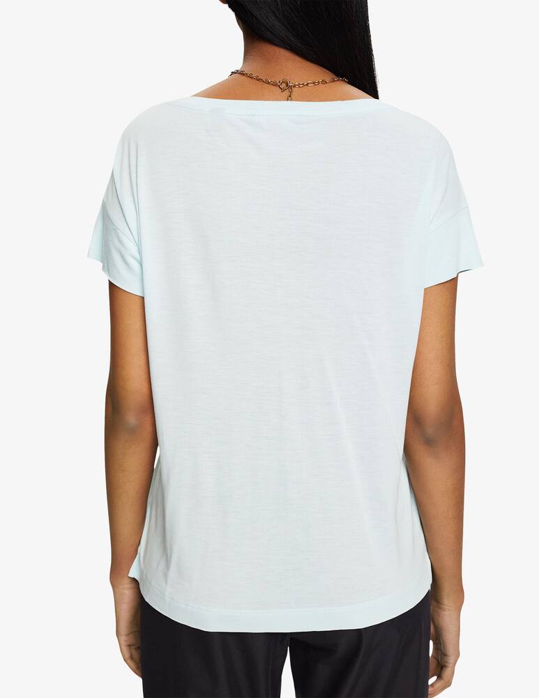 rinascente ESPRIT T-shirt con stampa metallizzata - Azzurro