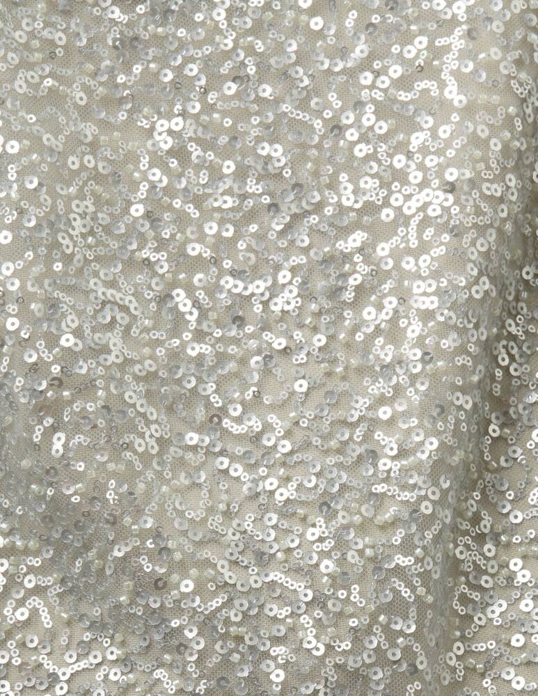 rinascente ESPRIT Top accorciato con paillettes scintillanti