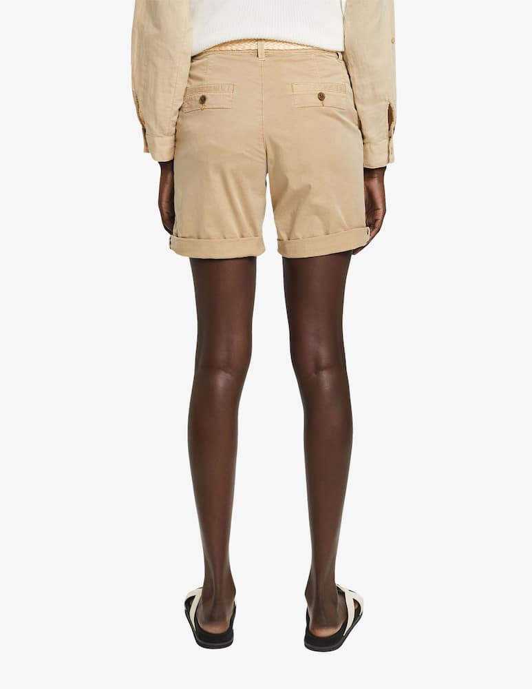ESPRIT Pantaloni corti con cintura intrecciata - immagine 2 ESPRIT Pantaloni corti con cintura intrecciata - immagine 2