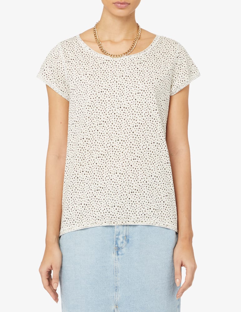 ESPRIT Cotton t-shirt - Beige - picture 1 ESPRIT Cotton t-shirt - Beige - picture 1