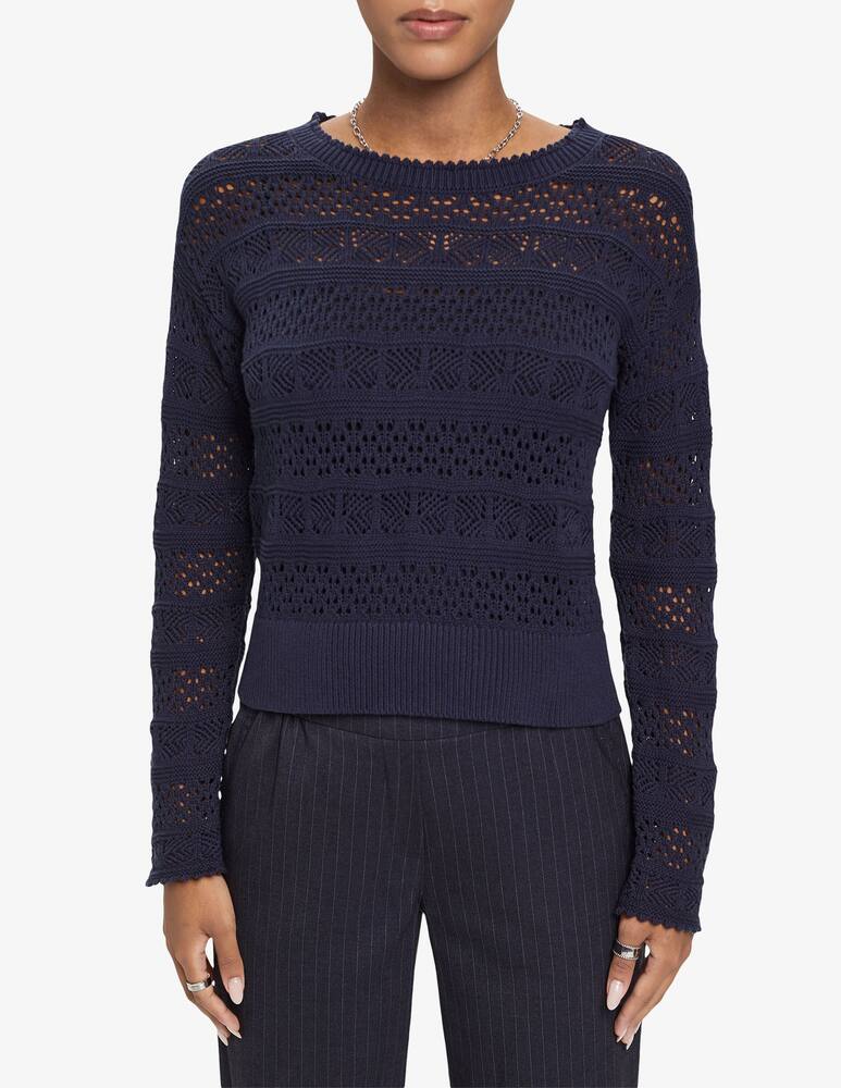 ESPRIT Structured sustainable cotton pullover - picture 1 ESPRIT Structured sustainable cotton pullover - picture 1