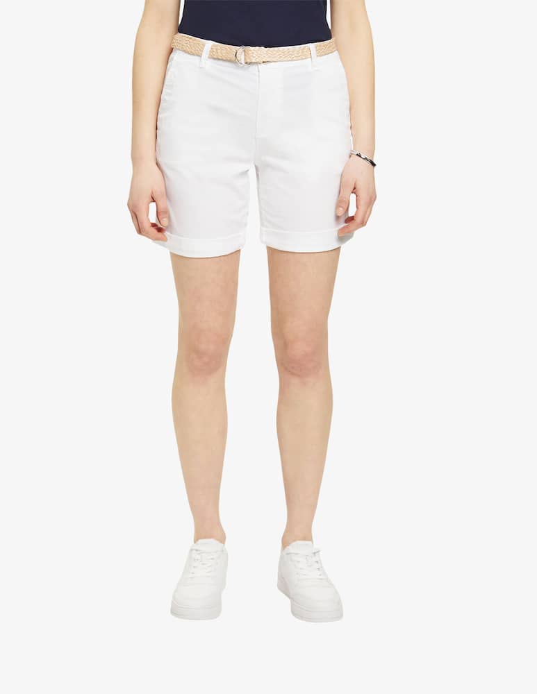 ESPRIT Pantaloni corti con cintura intrecciata - immagine 1