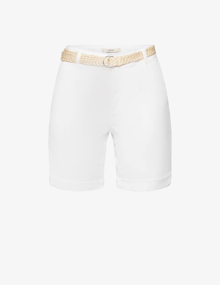 ESPRIT Pantaloni corti con cintura intrecciata - immagine 3