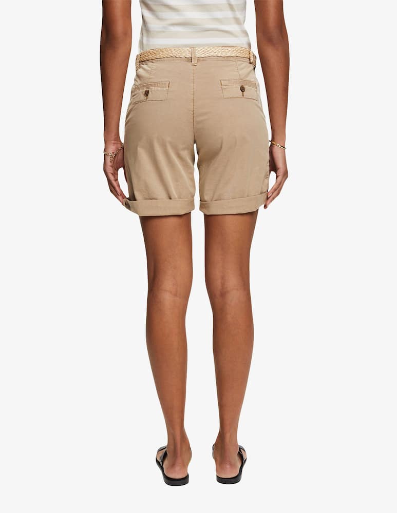 ESPRIT Pantaloni corti con cintura intrecciata - immagine 2 ESPRIT Pantaloni corti con cintura intrecciata - immagine 2