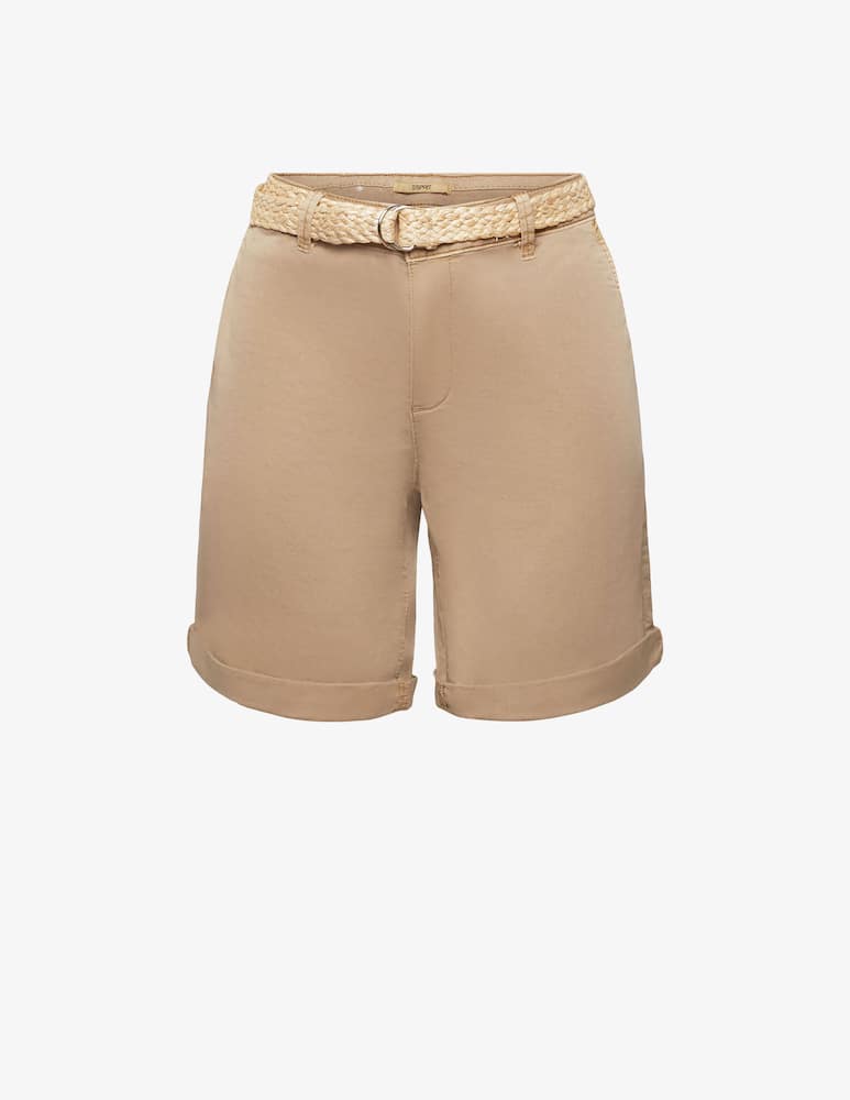 ESPRIT Pantaloni corti con cintura intrecciata - immagine 4 ESPRIT Pantaloni corti con cintura intrecciata - immagine 4