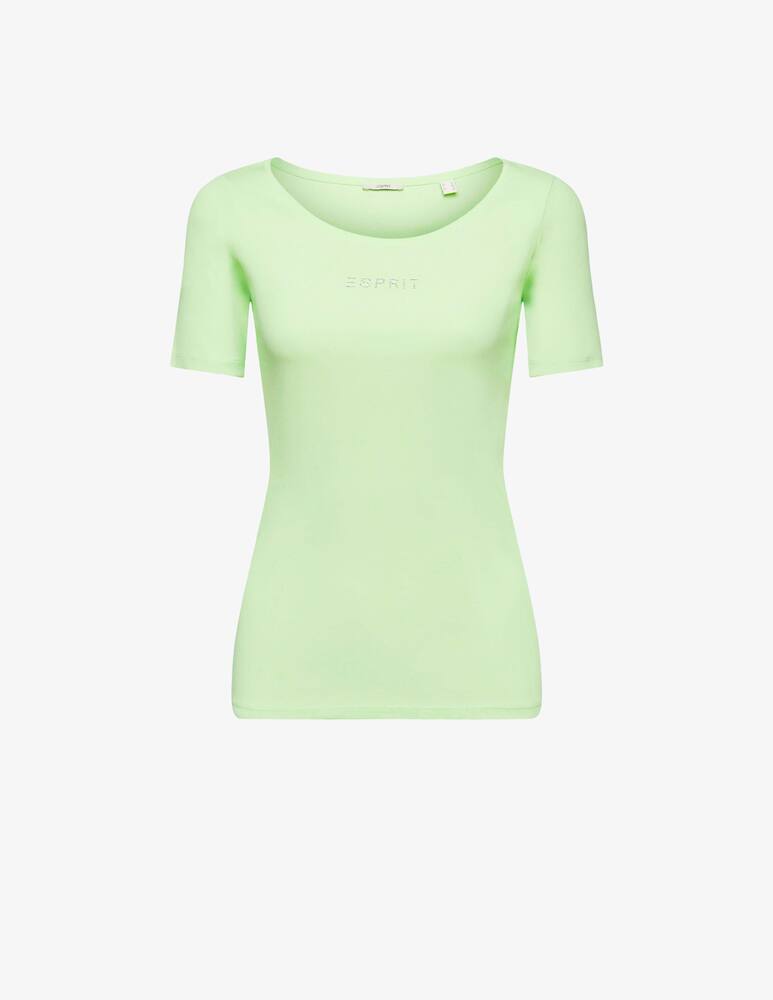 rinascente ESPRIT T-shirt con applicazione del logo - Verde