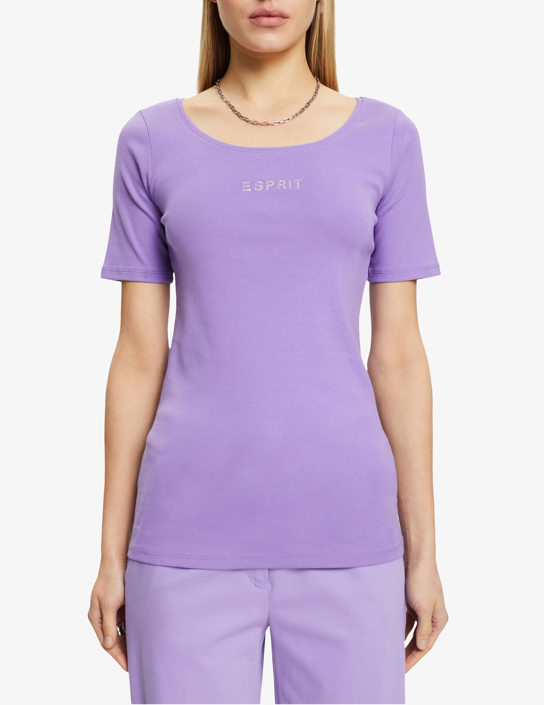 Acquista ESPRIT T-shirt con applicazione del logo - Viola su Rinascente