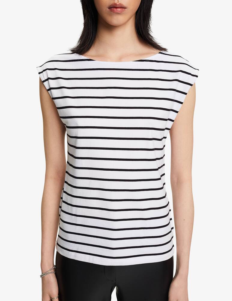 ESPRIT T-shirt in cotone a righe - Bianco - immagine 1 ESPRIT T-shirt in cotone a righe - Bianco - immagine 1