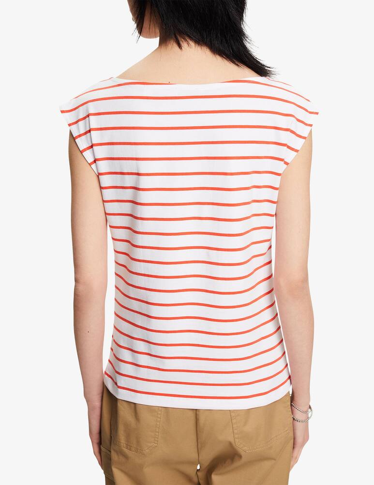rinascente ESPRIT T-shirt in cotone a righe - Arancione